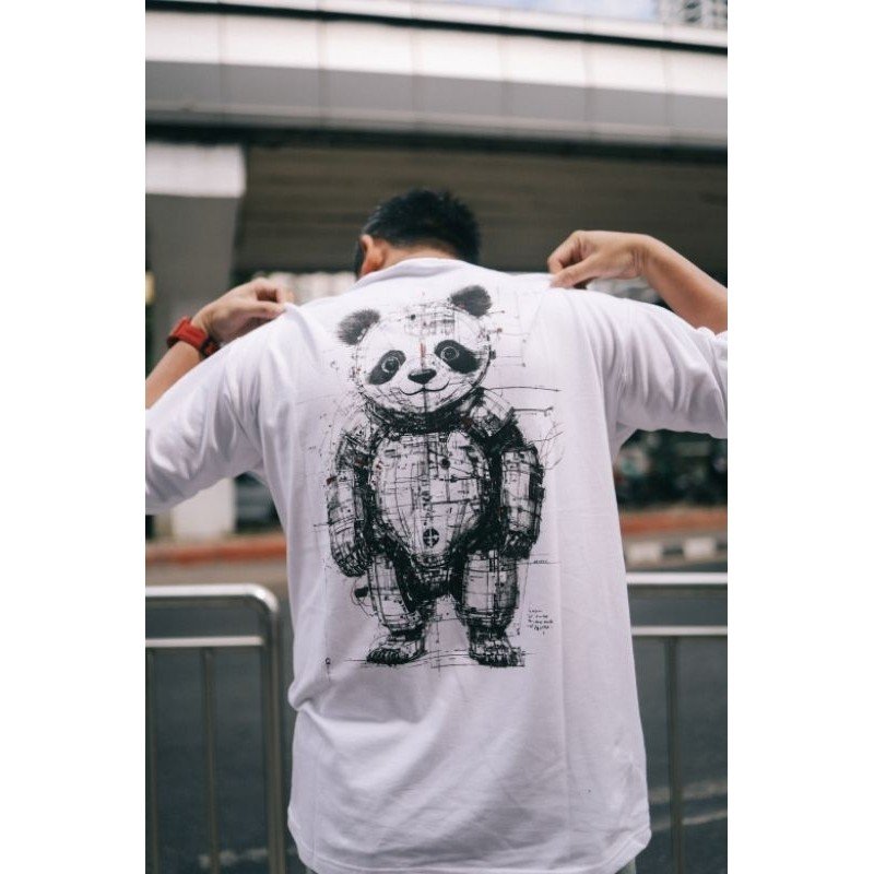 DACH Robot Pandach Oversized Tshirt