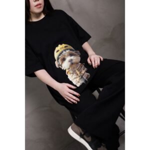 dach-riding-dog-oversized-tshirt-2