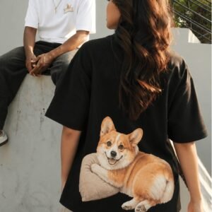 DACH Sleepy Corgi Oversized Tshirt